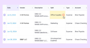 Expense inconsistencies
