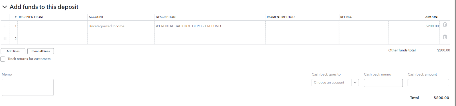 adding funds